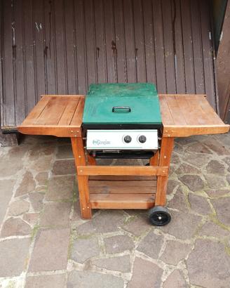 barbecue a gas con pietra lavica