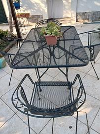 Tavolo giardino e sedie
