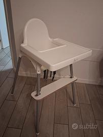 Seggiolone Ikea con poggiapiedi