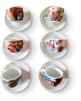 Illy Art Collection 1996 - set 6 tazzine Cervi