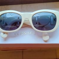 Occhiali da sole bianchi Gianni Versace 