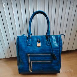 Borsa grande Versace Jeans blu
