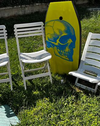 Spiaggine plastica e seggioline plasti a
