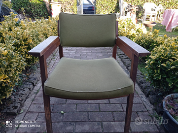 Poltrona vintage in Tek di design Danese anni 60