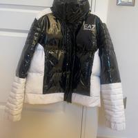 giubbotto bianco e nero Armani