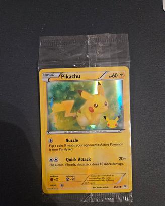 pikachu 26/83 promo 20th anniversary sealed