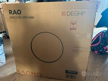 Specchio da bagno rotondo nuovo