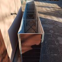 fioriera in lamiera zincata preverniciata