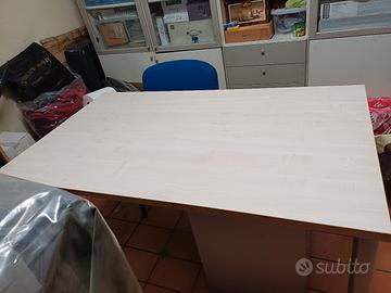 scrivania casa ufficio piano in legno usata