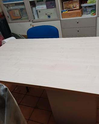 scrivania casa ufficio piano in legno usata