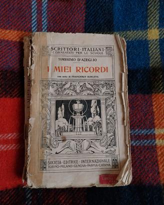 LIBRO 'I MIEI RICORDI' DI MASSIMO D'AZEGLIO
