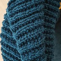 sciarpa in lana merinos artigianale 