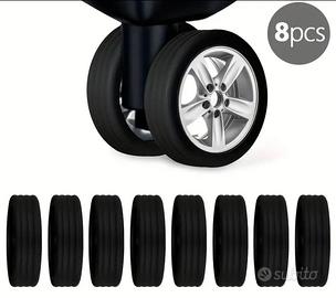 8 Coperture per ruote/rotelle della valigia