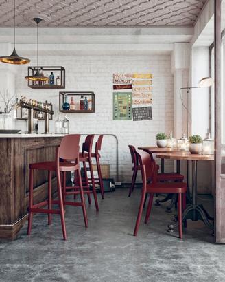 Sgabello polipropilene esterno mod. Piazza 3