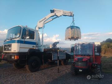 Camion Man 4x4 380cv con gru cormach