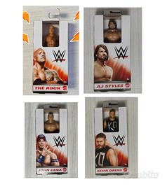Action figure WWE. Cm 15. Mattel. Set 4 pezzi 