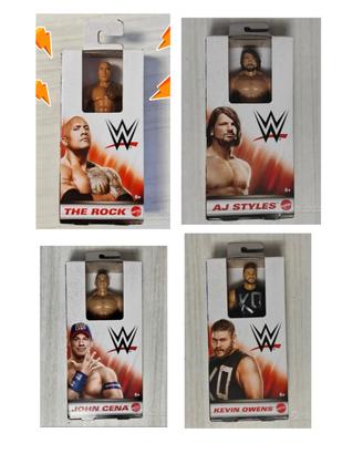 Action figure WWE. Cm 15. Mattel. Set 4 pezzi 