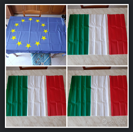 1 Bandiera Unione Europea + 3 Bandiere Italia by P