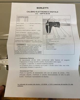 Calibro digitale Borletti 200mm