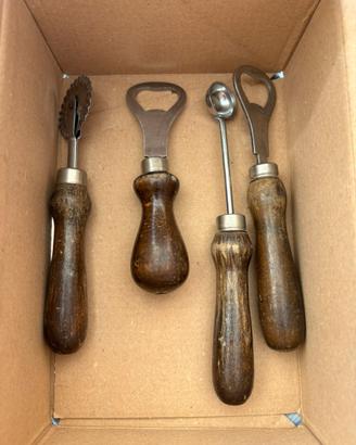 Set 4 utensili da cucina vintage