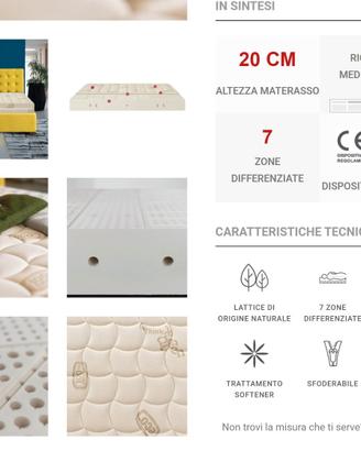 Materasso matrimoniale Permaflex Premium + Rete