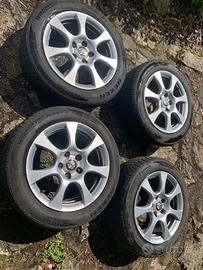 Cerchi Alfa Romeo Giulietta con gomme inv. nexen