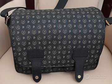 Borsa Pollini Heritage Logo Classic nero/vitello