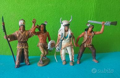 Lotto Bullyland Nativi Americani Wild West Indiani