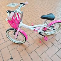 Bici bambina con casco Btwin Decathlon 16 pollici
