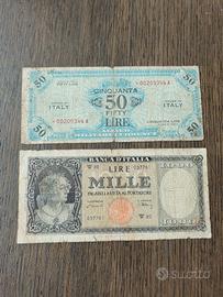 Banconote serie sostitutive 1943 e 1947 RRR