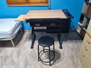 Tavolo da disegno inclinabile