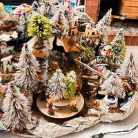 Presepe vintage in carta pesta