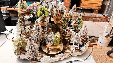 Presepe vintage in carta pesta
