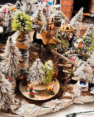 Presepe vintage in carta pesta