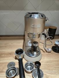 macchina caffe delonghi dedica con kit barista