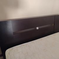 Letto matrimoniale con rete doghe in legno
