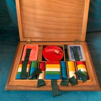 SET DA POKER VINTAGE COFANETTO IN LEGNO