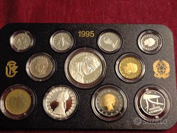 DIVISIONALE ITALIA-PROOF-ANNO 1995-11 VALORI-FOTO