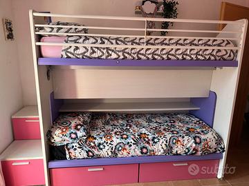Letto a castello scorrevole