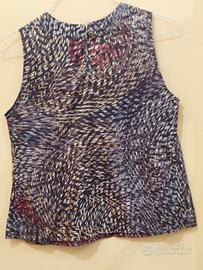 Camicia seta donna smanicata