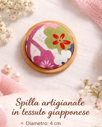 spilla d'ispirazione giapponese 