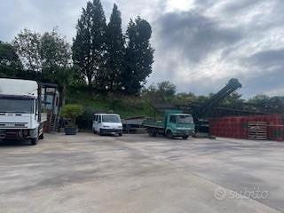 Magazzino, piazzale con uffici