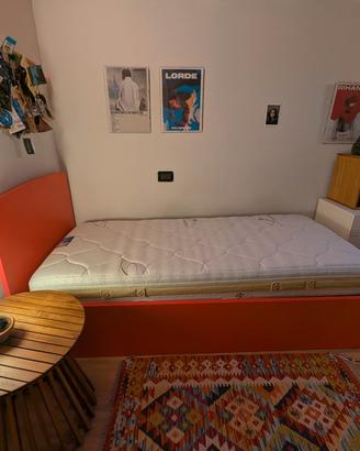 letto singolo  con contenitore