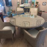 Tavolo rotondo da esterno giardino