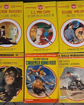 Lotto 6 Libri Gialli Vintage