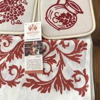 Presine da cucina e strofinaccio con stampe romagn