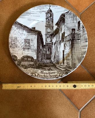 Piatto ceramica decorativo Mochiero (CN)