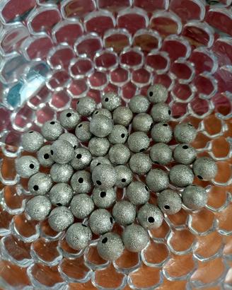 perline color argento ideale per fai da te 