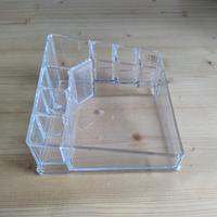 Porta trucchi in plastica trasparente