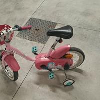 bicicletta bimba 2-5 anni  con rotelle 